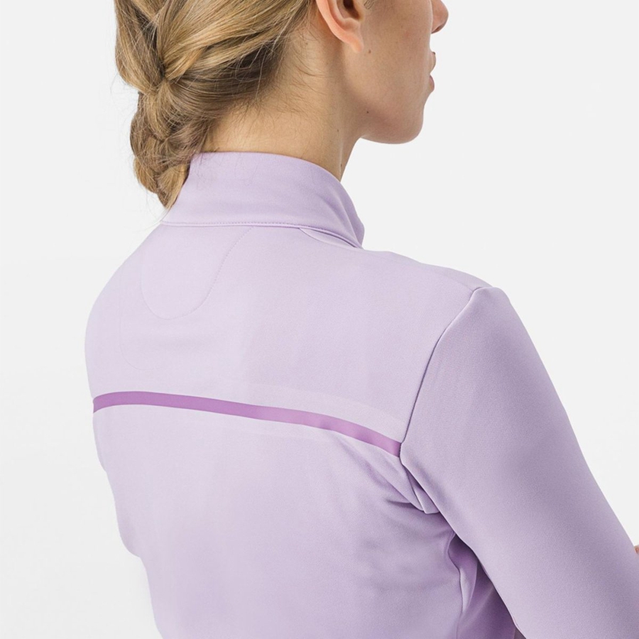 Purple / Purple Women Castelli SINERGIA 2 FZ Jersey | 387519KOT