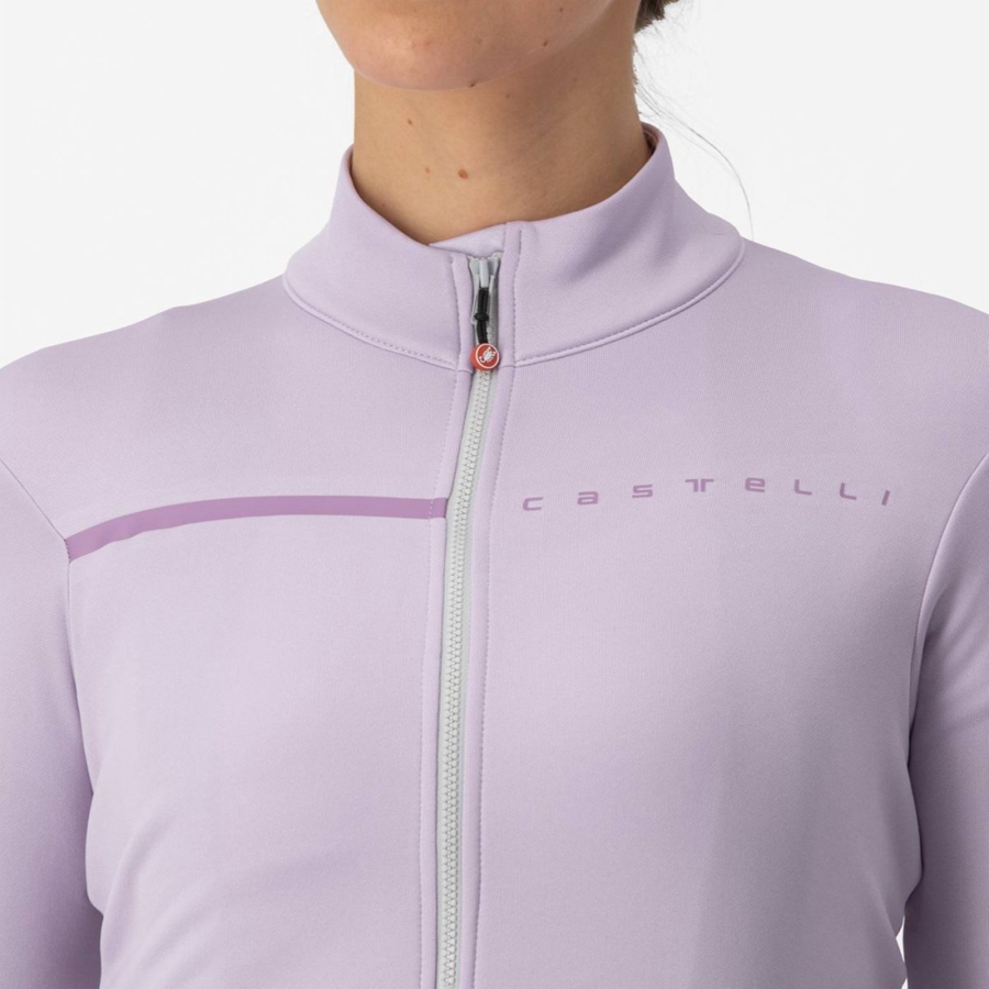 Purple / Purple Women Castelli SINERGIA 2 FZ Jersey | 387519KOT