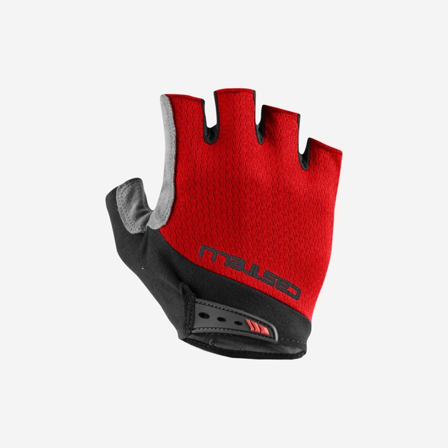 Red Men Castelli ENTRATA V Gloves | 619073VHR