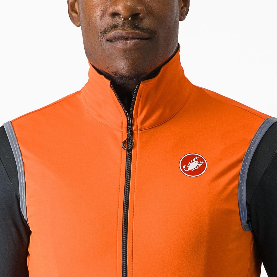 Red Orange Men Castelli PERFETTO RoS 2 Vest | 304692DPZ