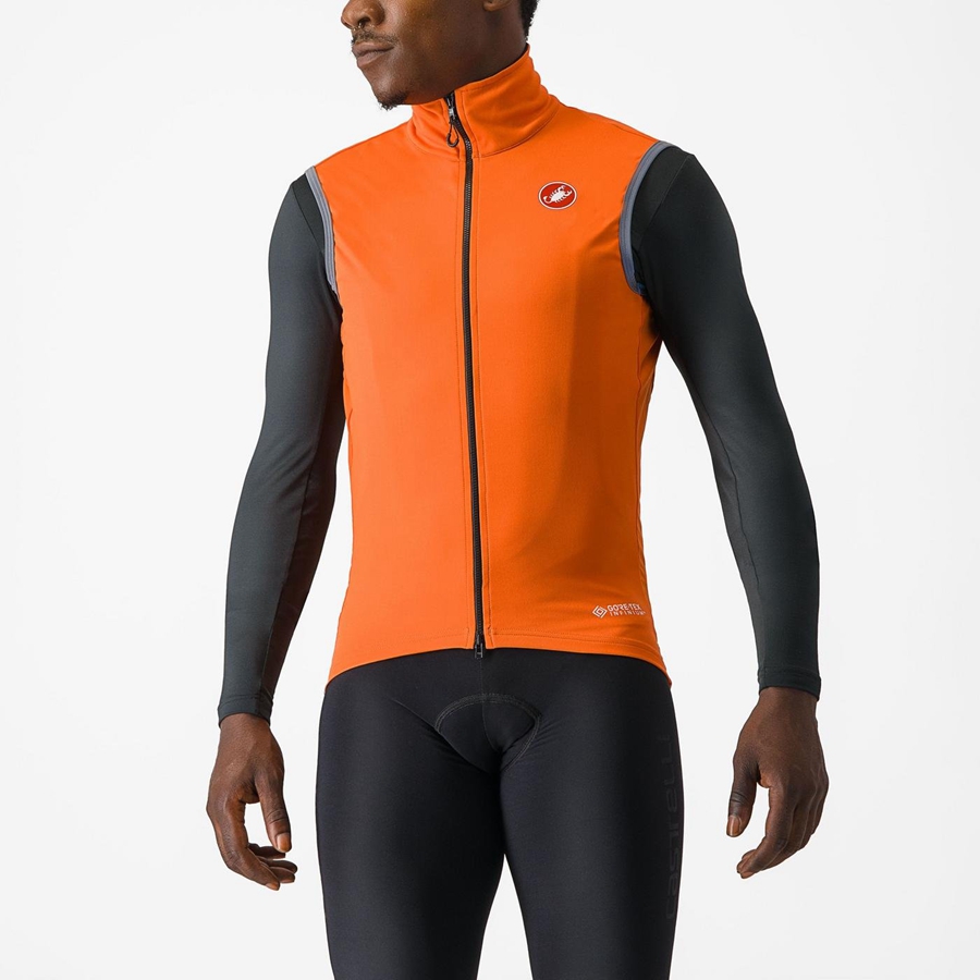 Red Orange Men Castelli PERFETTO RoS 2 Vest | 304692DPZ