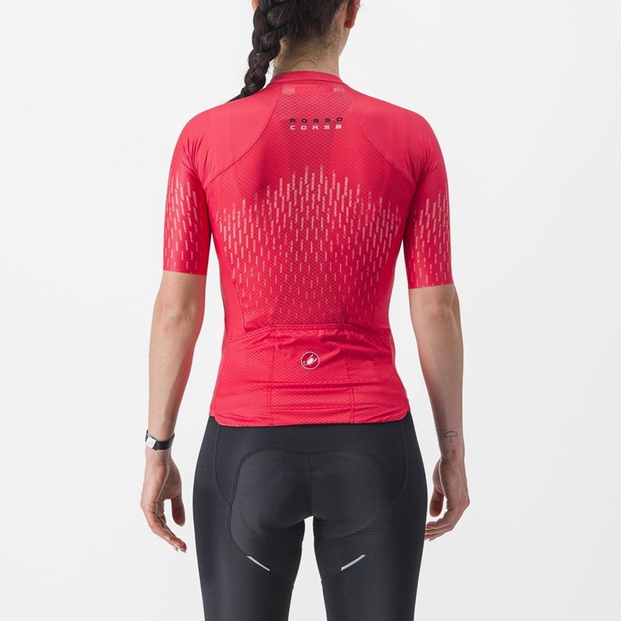 Red Women Castelli AERO PRO W Jersey | 639147ZAW