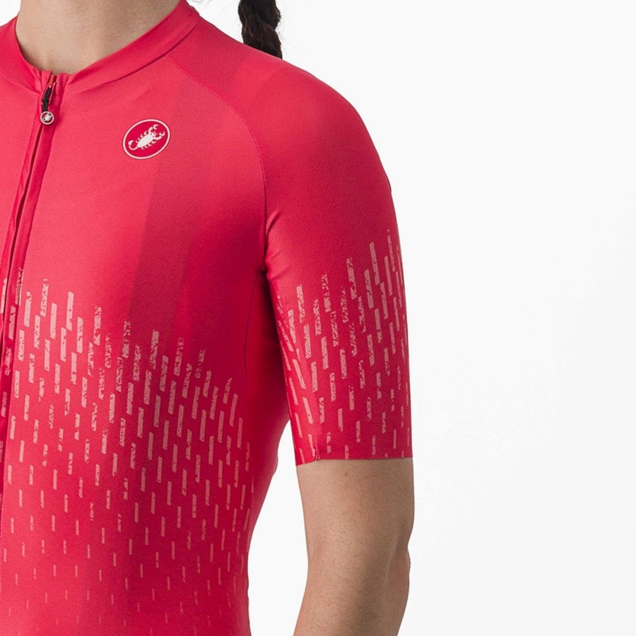 Red Women Castelli AERO PRO W Jersey | 639147ZAW