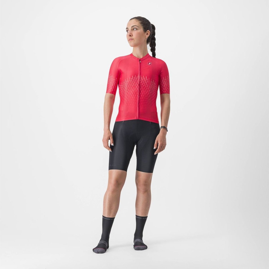 Red Women Castelli AERO PRO W Jersey | 639147ZAW