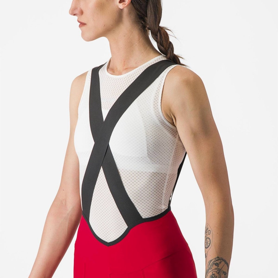 Red Women Castelli ESPRESSO W DT Bib Shorts | 162745GDB