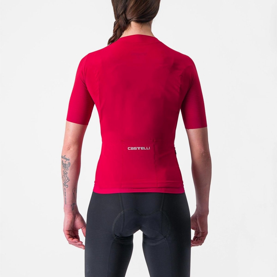 Red Women Castelli PREMIO W Jersey | 806954LEB