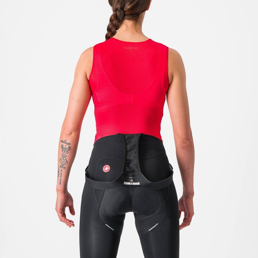 Red Women Castelli PRO MESH W SLEEVELESS Base Layer | 947058IUK