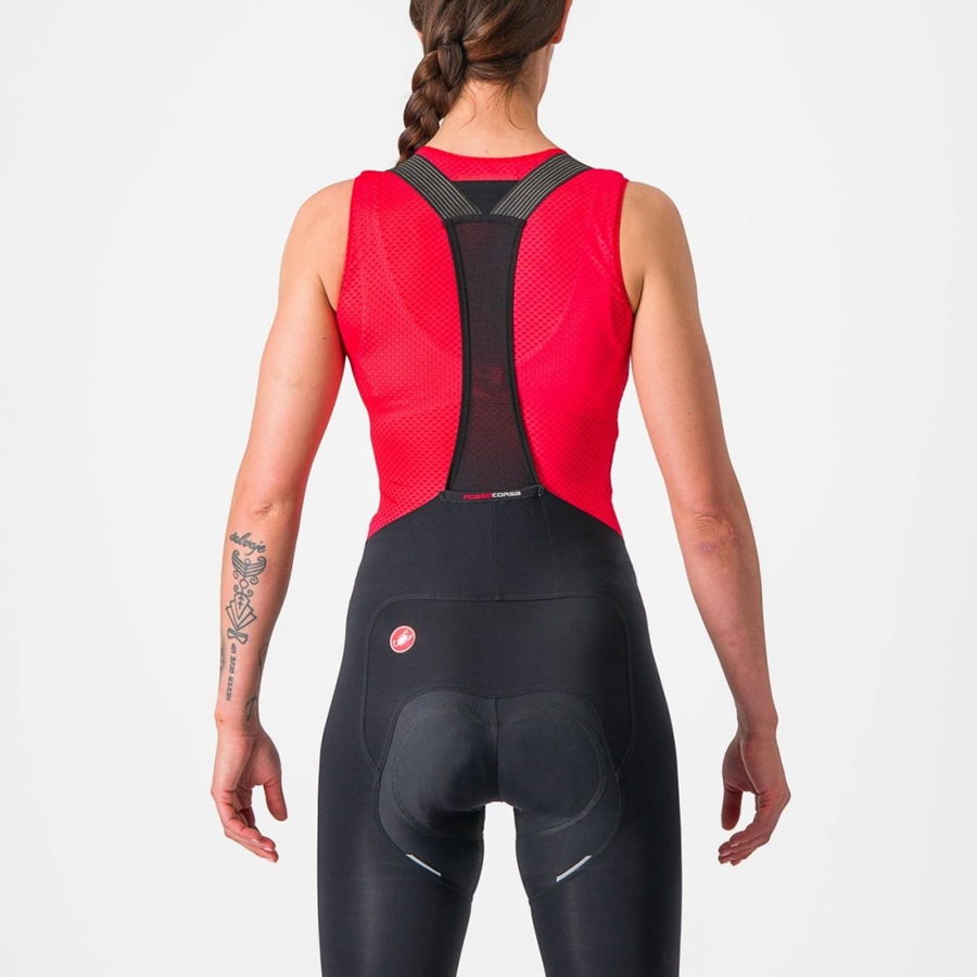 Red Women Castelli PRO MESH W SLEEVELESS Base Layer | 947058IUK