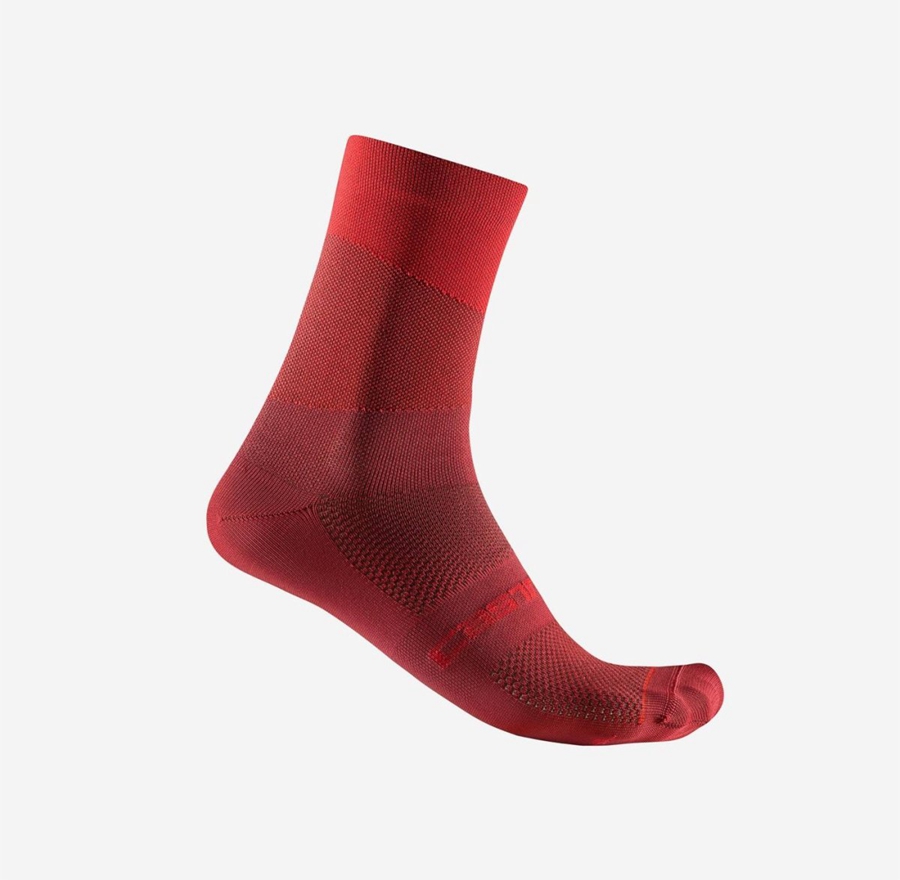 Red / Red Men Castelli ORIZZONTE 15 Socks | 619780JVH