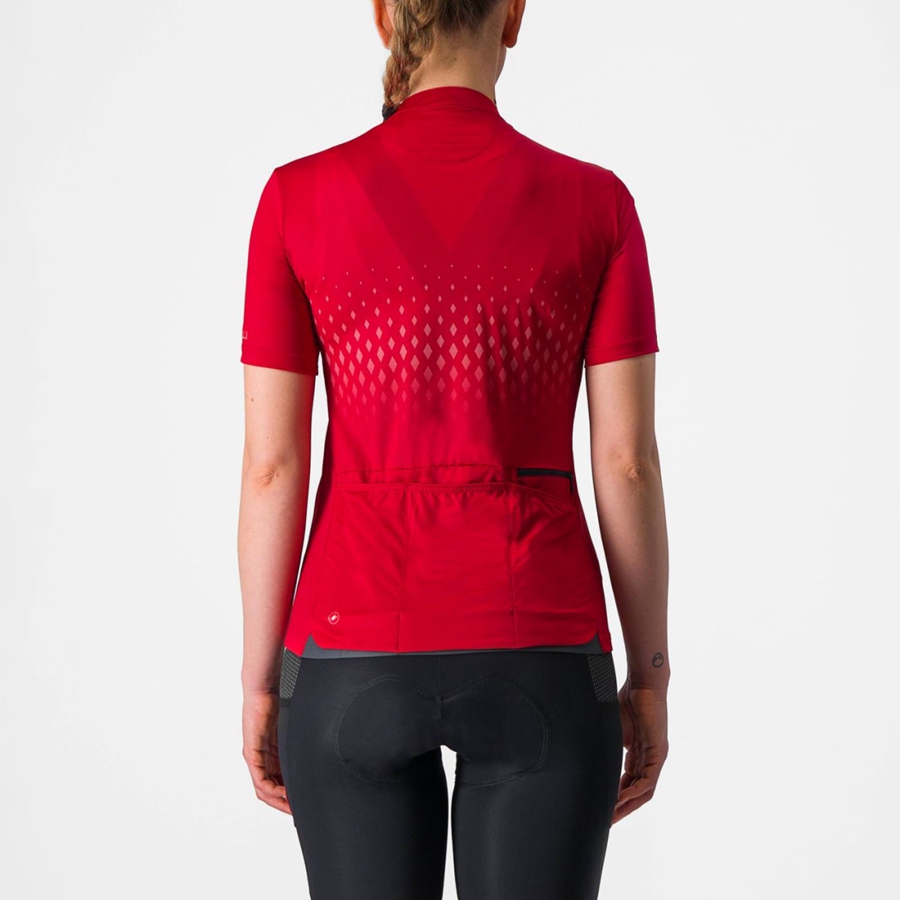 Red / Red Women Castelli UNLIMITED SENTIERO 3 Jersey | 194053NMS