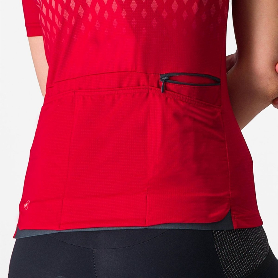 Red / Red Women Castelli UNLIMITED SENTIERO 3 Jersey | 194053NMS