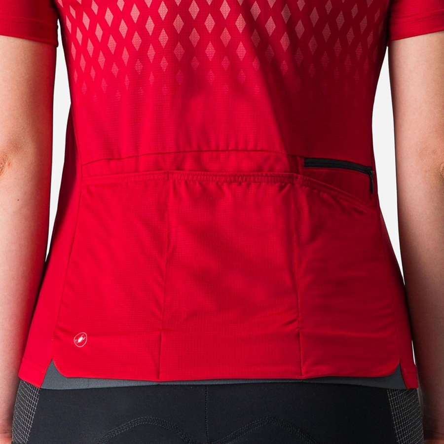 Red / Red Women Castelli UNLIMITED SENTIERO 3 Jersey | 194053NMS