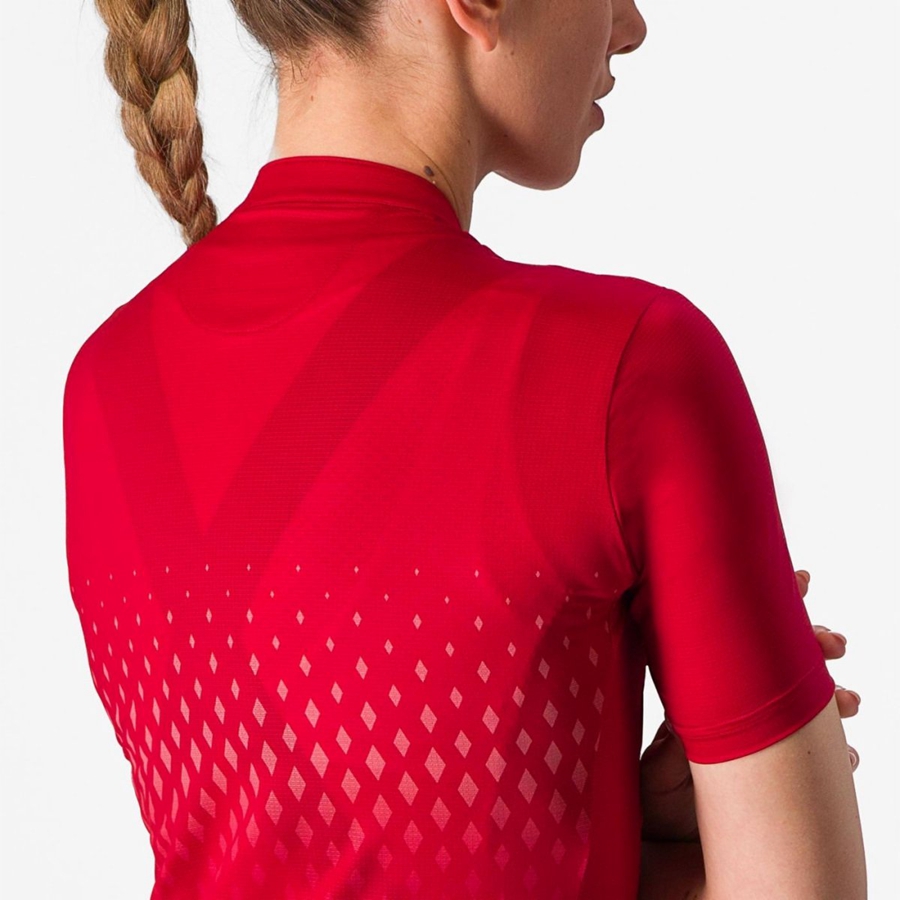 Red / Red Women Castelli UNLIMITED SENTIERO 3 Jersey | 194053NMS