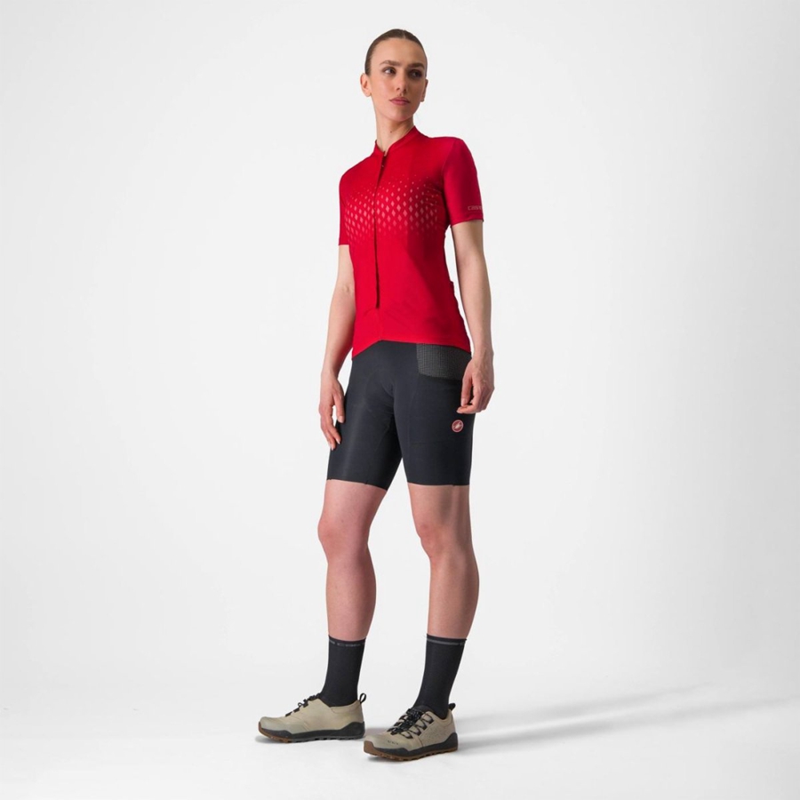 Red / Red Women Castelli UNLIMITED SENTIERO 3 Jersey | 194053NMS