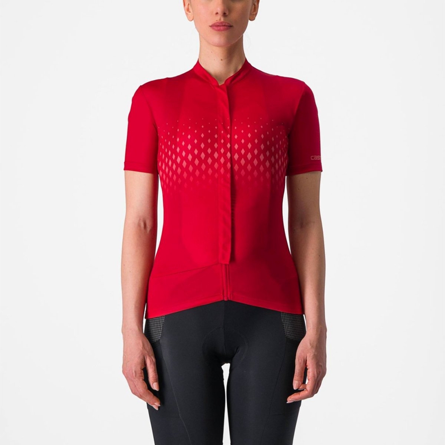 Red / Red Women Castelli UNLIMITED SENTIERO 3 Jersey | 194053NMS