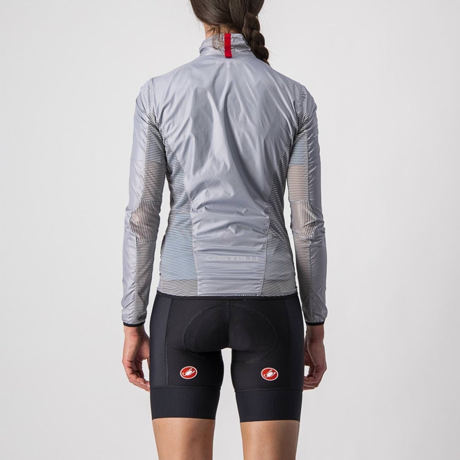 Silver Grey Women Castelli ARIA SHELL W Protection | 214308BVN