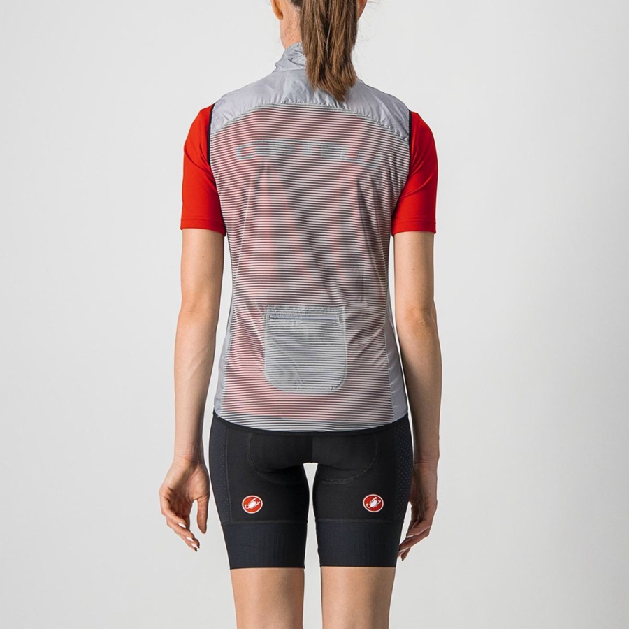 Silver Grey Women Castelli ARIA W Vest | 870165DRH