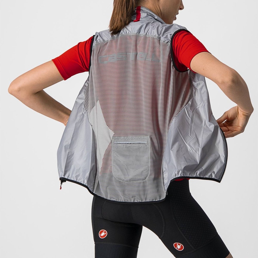 Silver Grey Women Castelli ARIA W Vest | 870165DRH