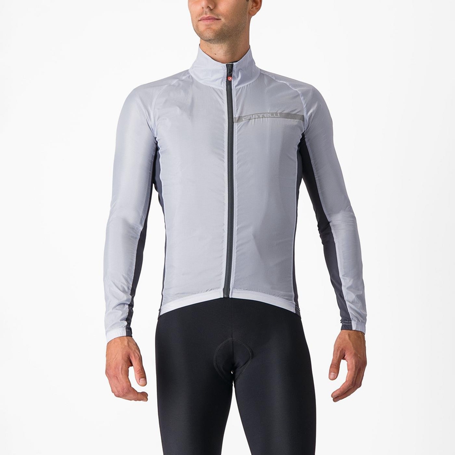 Silver Grey / Dark Grey Men Castelli SQUADRA STRETCH Protection | 486923VFQ