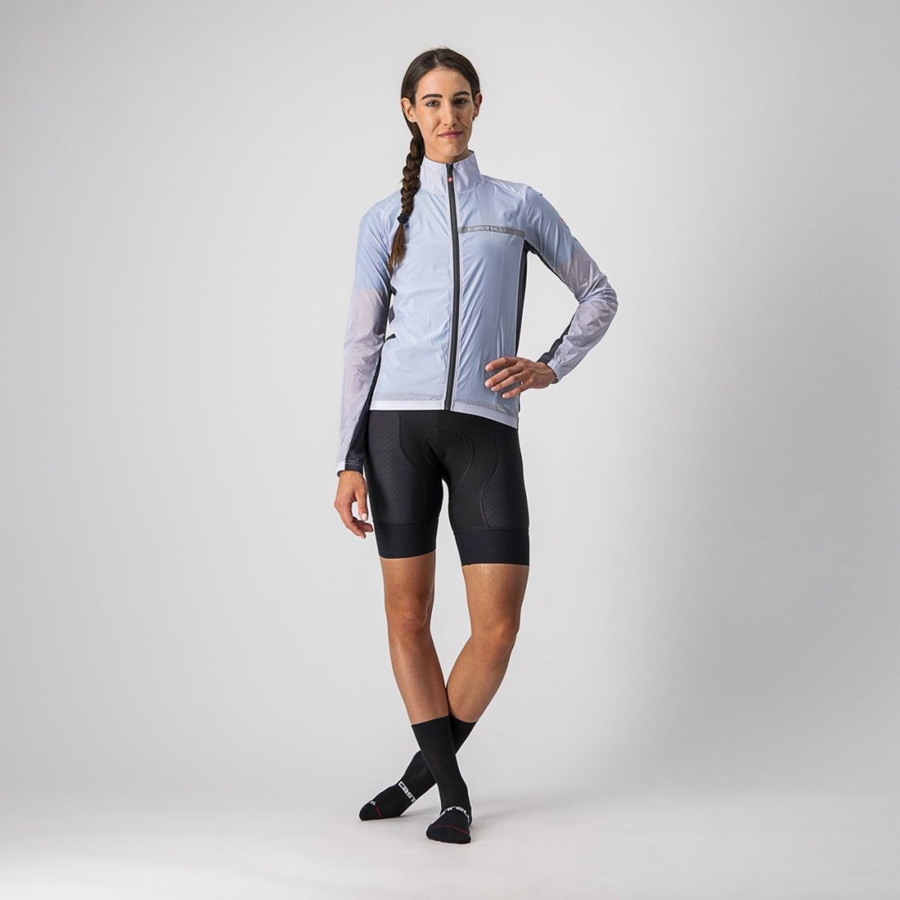 Silver Grey / Dark Grey Women Castelli SQUADRA STRETCH W Protection | 104857VFU