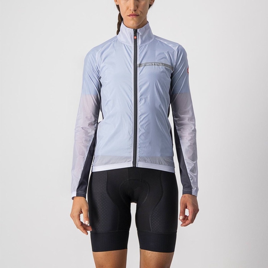 Silver Grey / Dark Grey Women Castelli SQUADRA STRETCH W Protection | 104857VFU