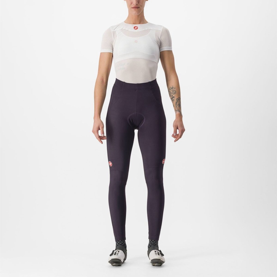 Silver Women Castelli SORPASSO RoS W Leggings | 923471ILK