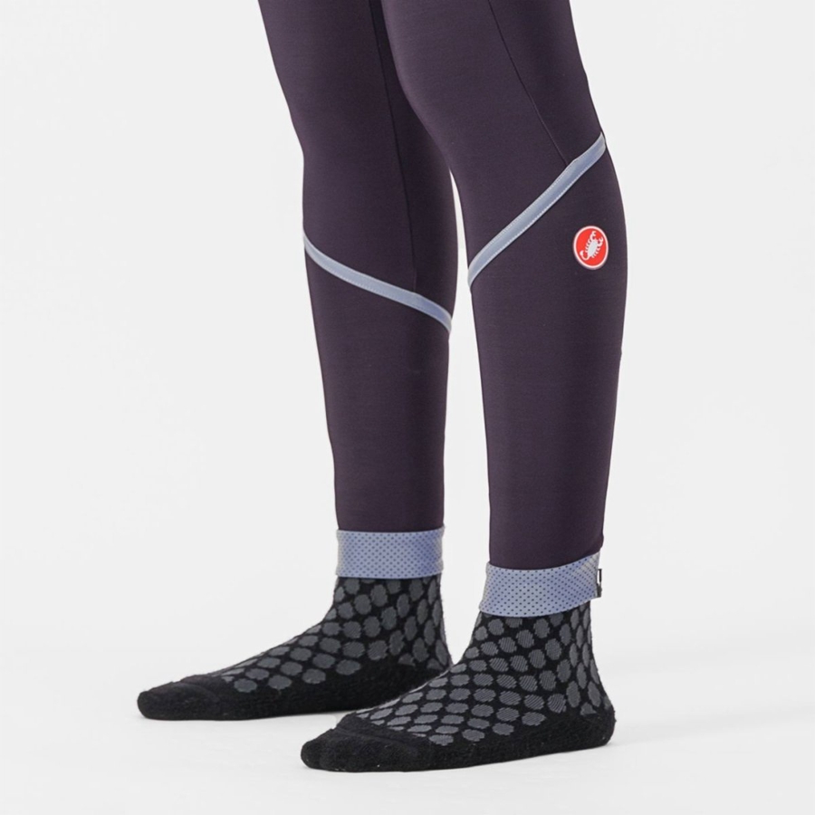 Silver Women Castelli VELOCISSIMA THERMAL Leggings | 067483AIF