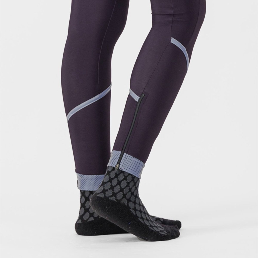 Silver Women Castelli VELOCISSIMA THERMAL Leggings | 067483AIF