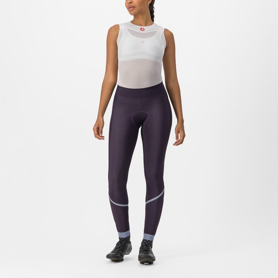 Silver Women Castelli VELOCISSIMA THERMAL Leggings | 067483AIF