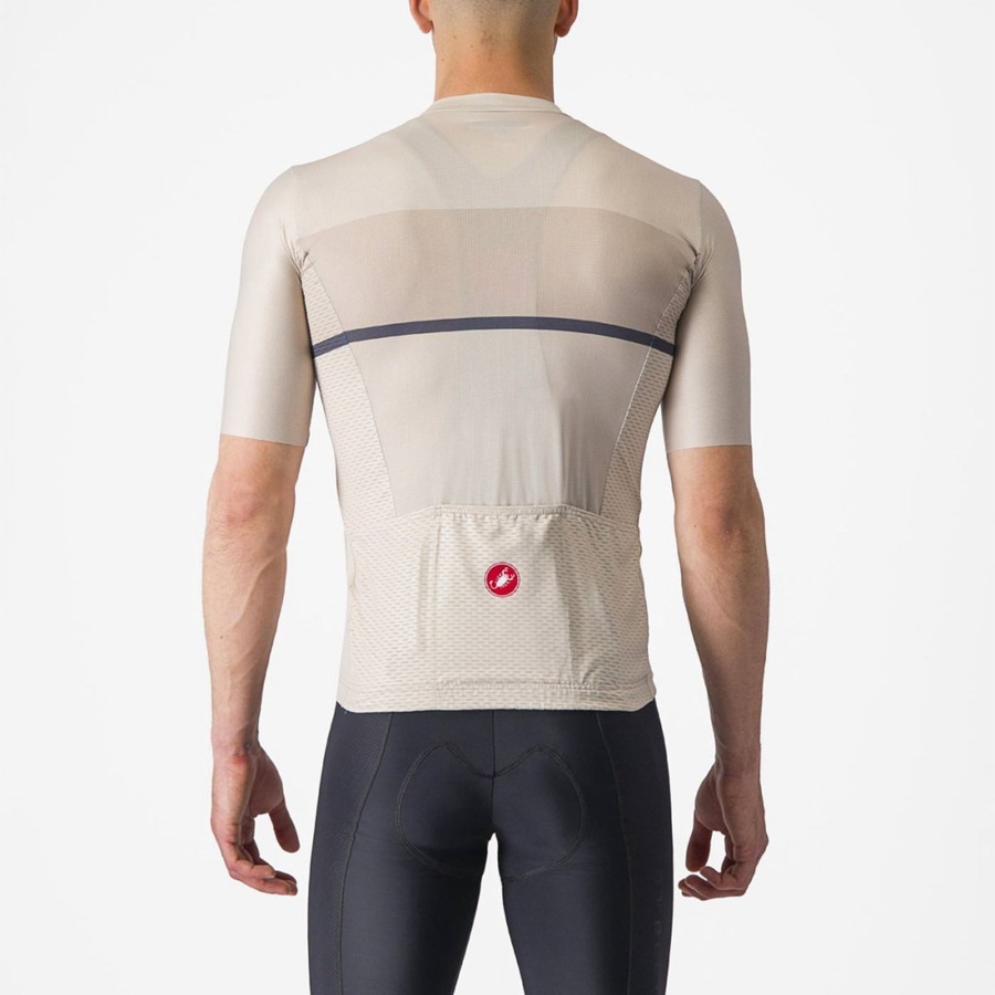 Silver / Blue Men Castelli TRADIZIONE Jersey | 941035OYL