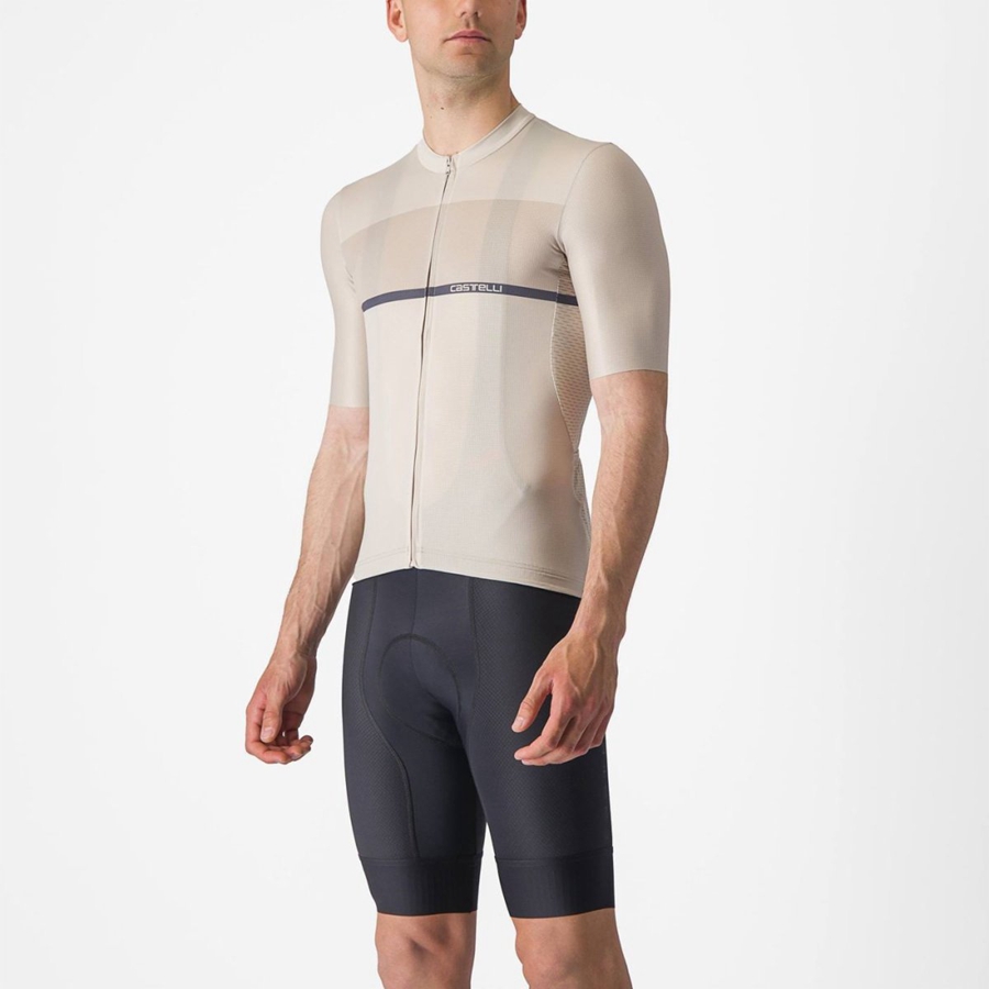 Silver / Blue Men Castelli TRADIZIONE Jersey | 941035OYL