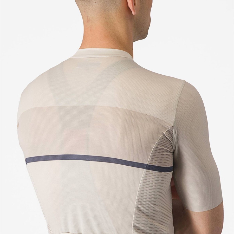 Silver / Blue Men Castelli TRADIZIONE Jersey | 941035OYL