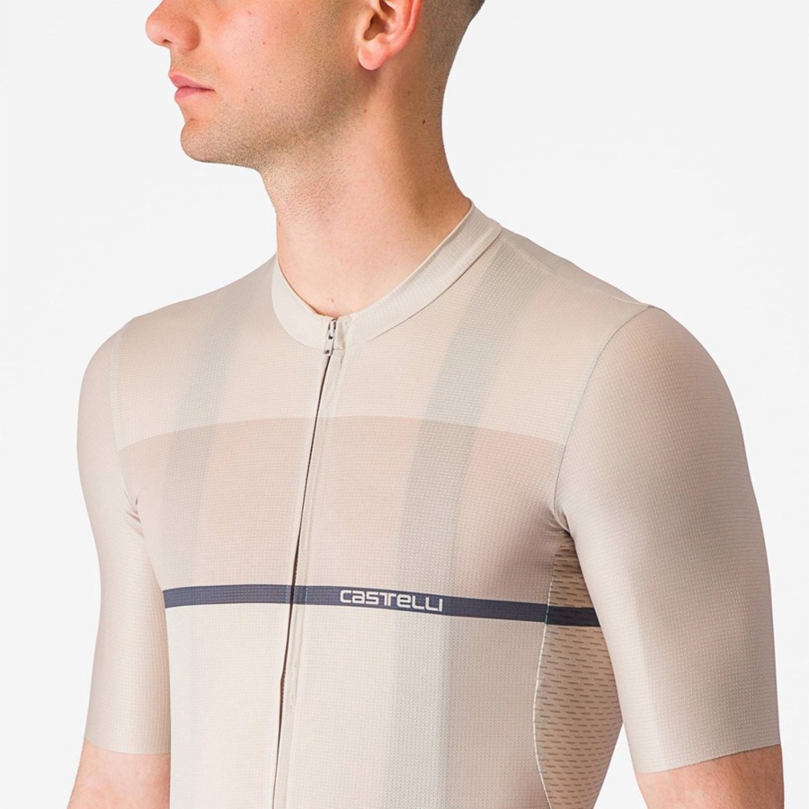 Silver / Blue Men Castelli TRADIZIONE Jersey | 941035OYL