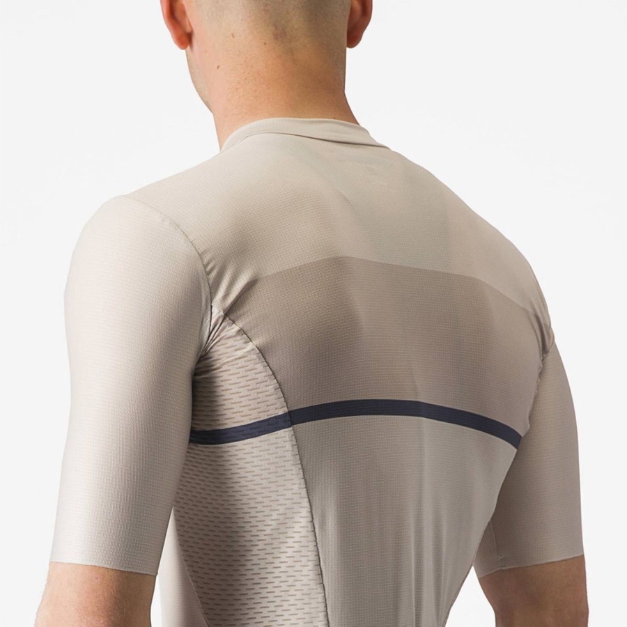 Silver / Blue Men Castelli TRADIZIONE Jersey | 941035OYL