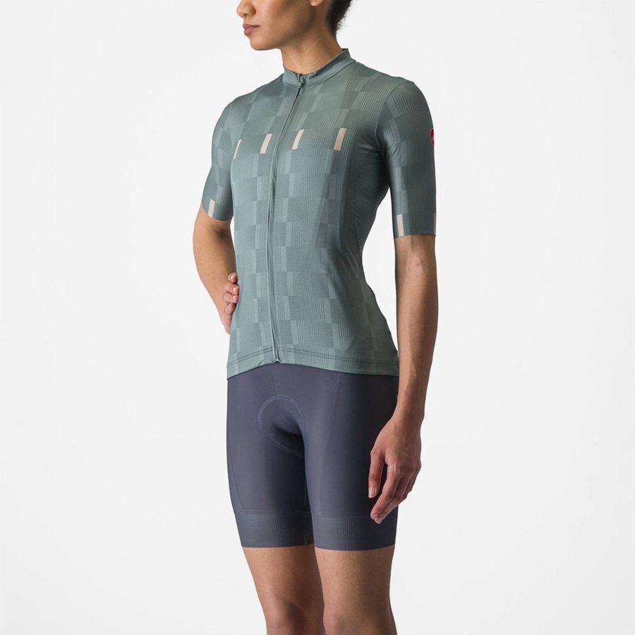 Turquoise Women Castelli DIMENSIONE Jersey | 842759BTN