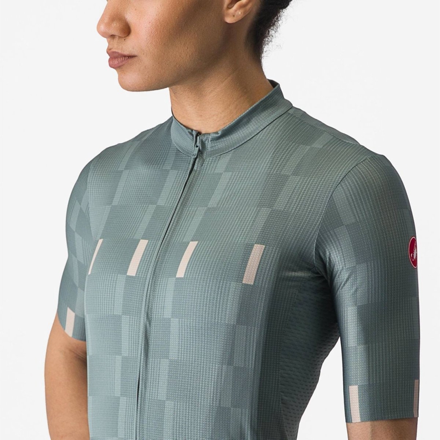 Turquoise Women Castelli DIMENSIONE Jersey | 842759BTN