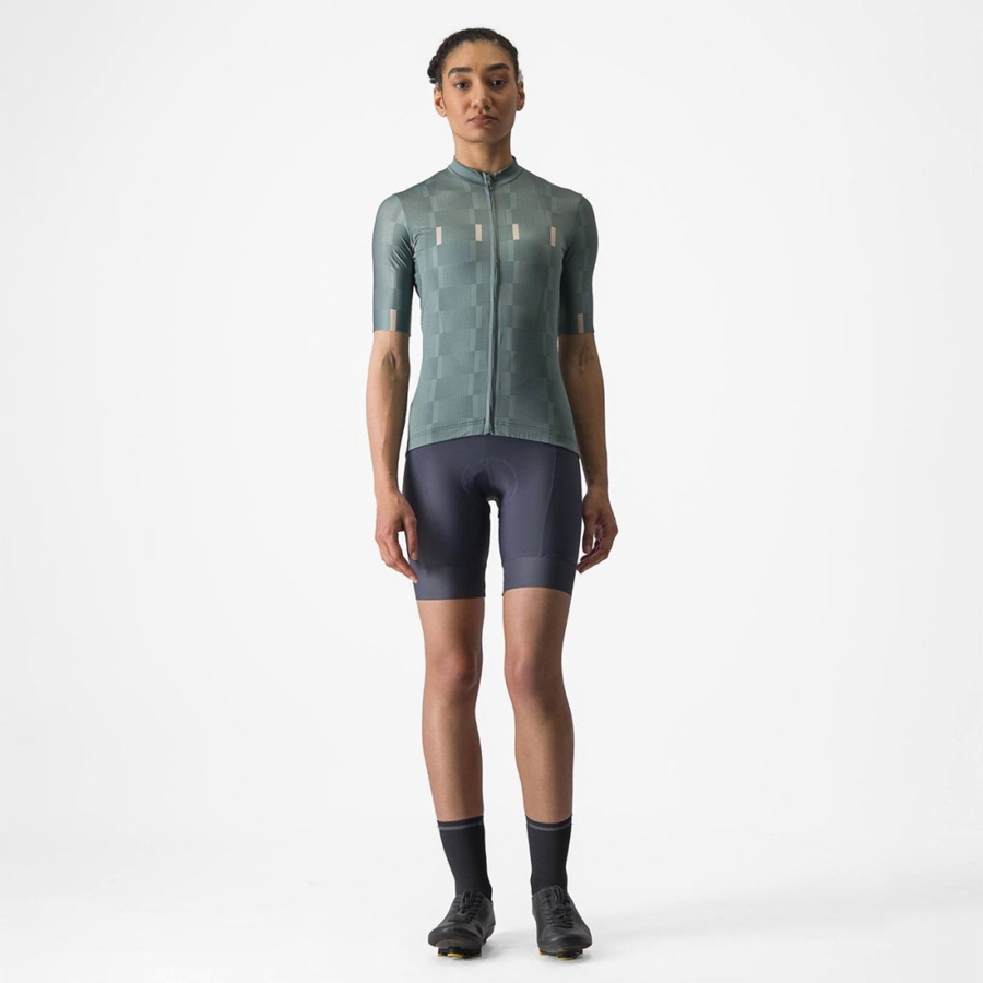 Turquoise Women Castelli DIMENSIONE Jersey | 842759BTN