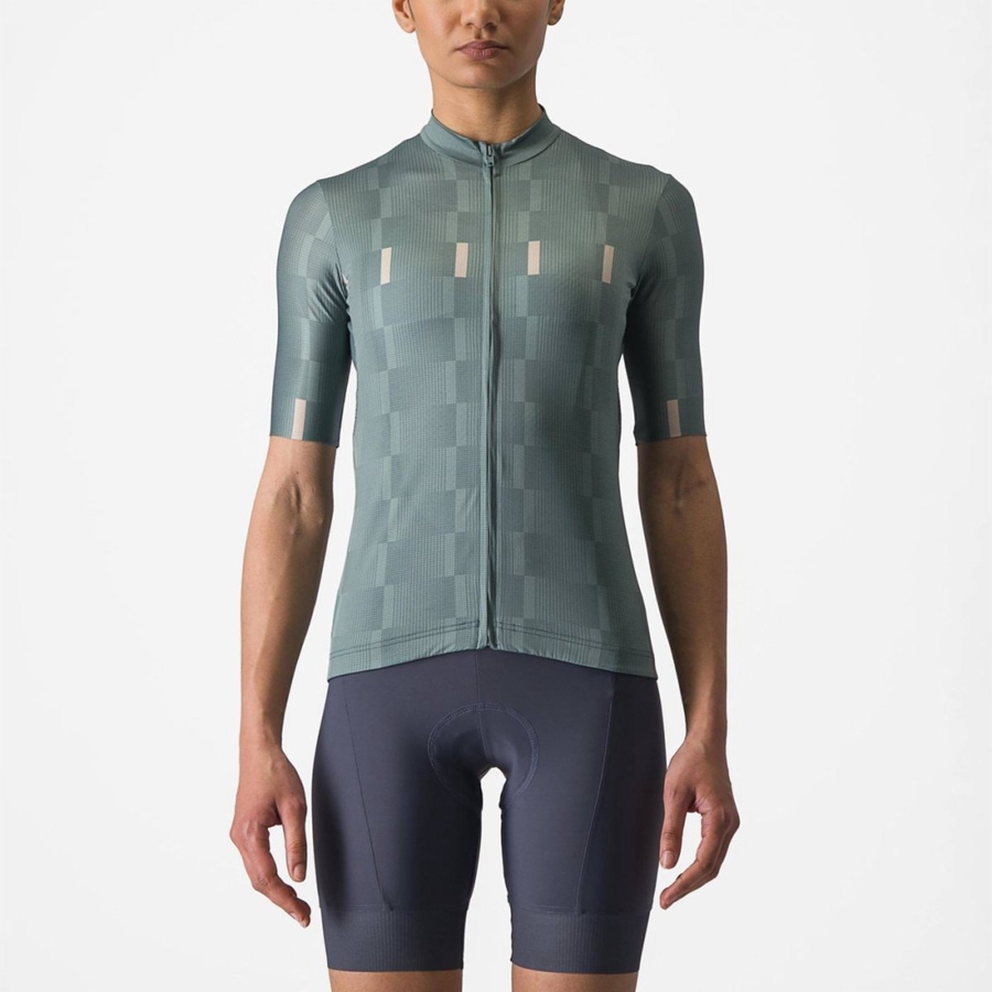 Turquoise Women Castelli DIMENSIONE Jersey | 842759BTN