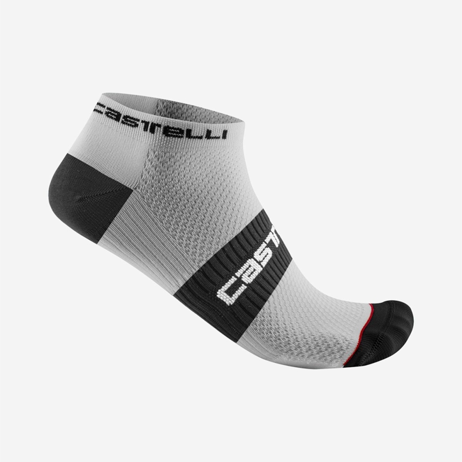 White Black Men Castelli LOWBOY 2 Socks | 197804SMC