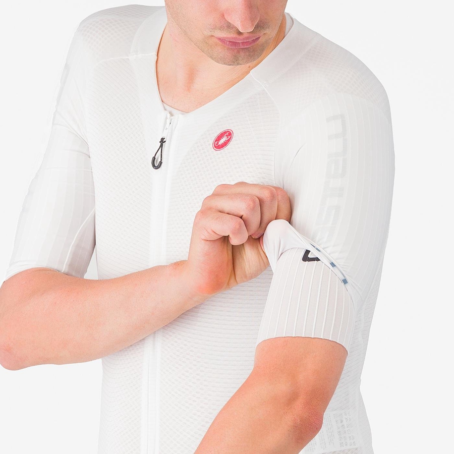 White Blue Men Castelli SANREMO BTW X2 Speedsuits | 564173LRI