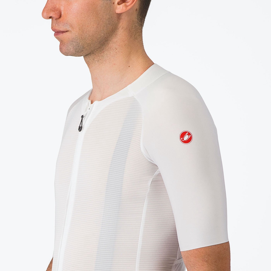 White Men Castelli AERO RACE 7.0 Jersey | 213675ZGD