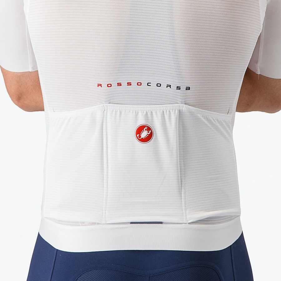 White Men Castelli AERO RACE 7.0 Jersey | 213675ZGD