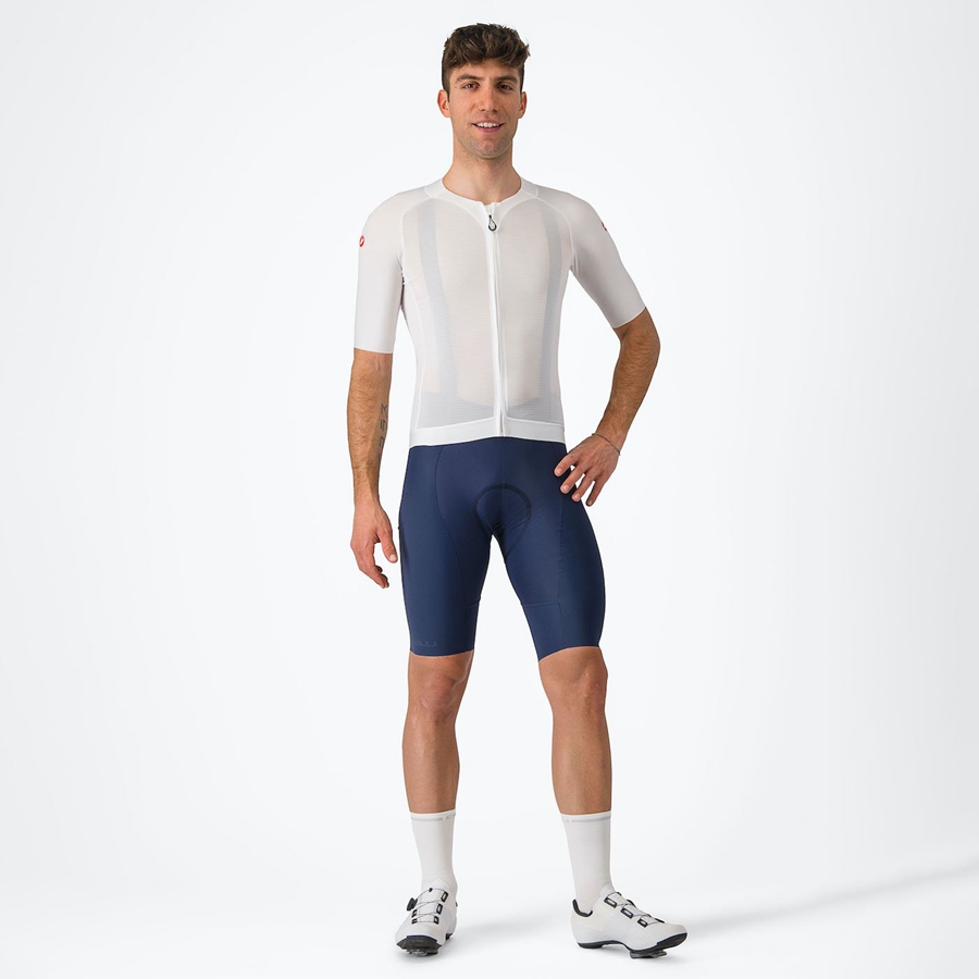 White Men Castelli AERO RACE 7.0 Jersey | 213675ZGD