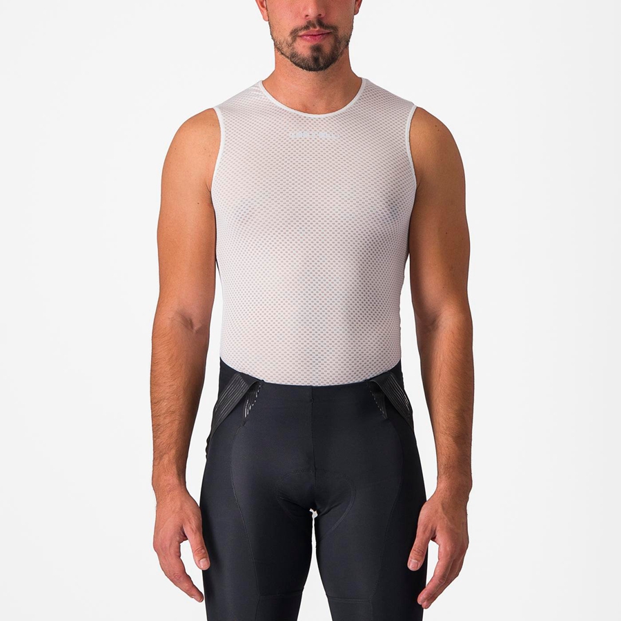 White Men Castelli PRO MESH 2.0 SLEEVELESS Base Layer | 943856QXW