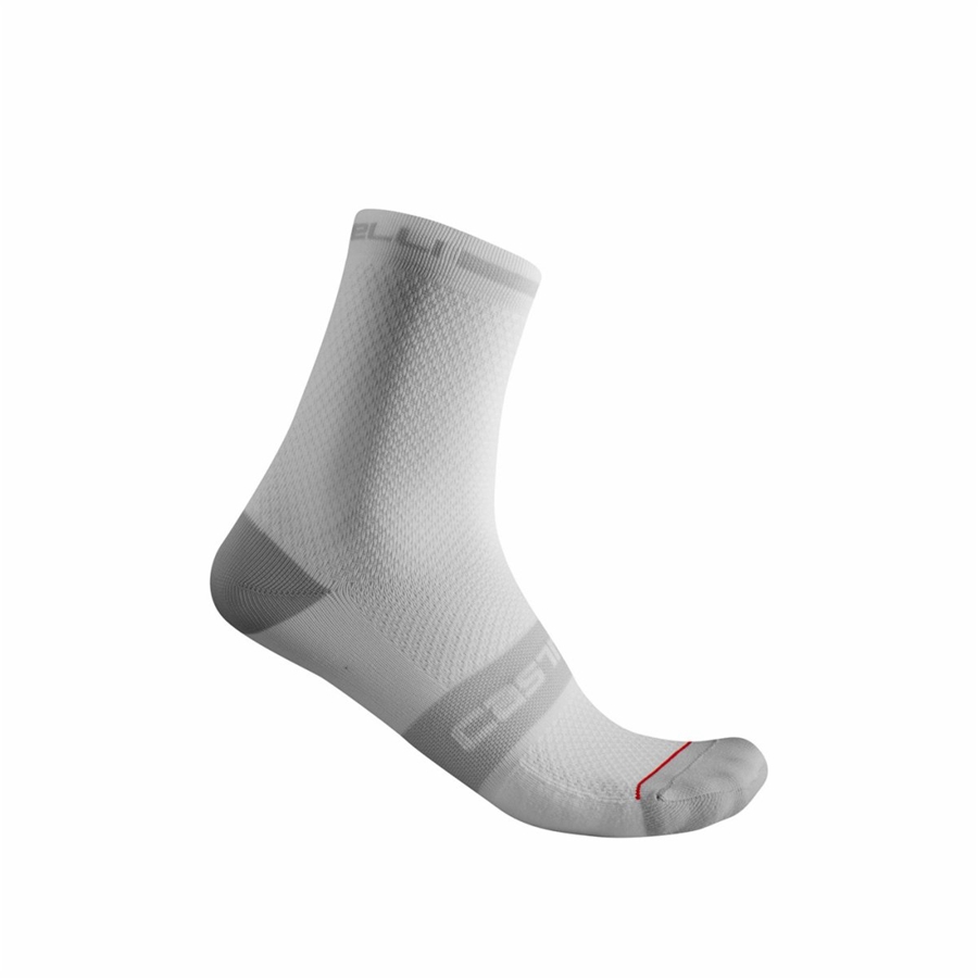 White Men Castelli SUPERLEGGERA T 12 Socks | 097568JZE