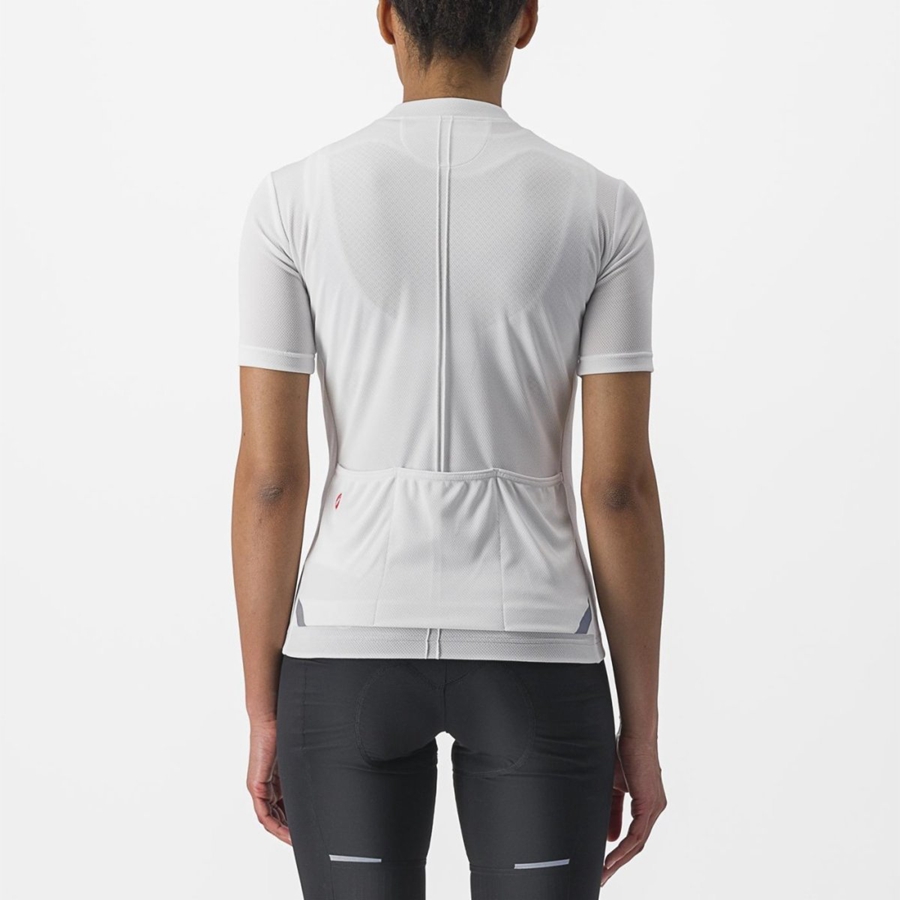 White Women Castelli ANIMA 4 Jersey | 861725ZLC