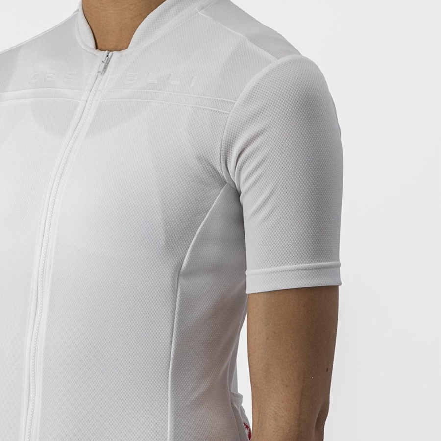 White Women Castelli ANIMA 4 Jersey | 861725ZLC