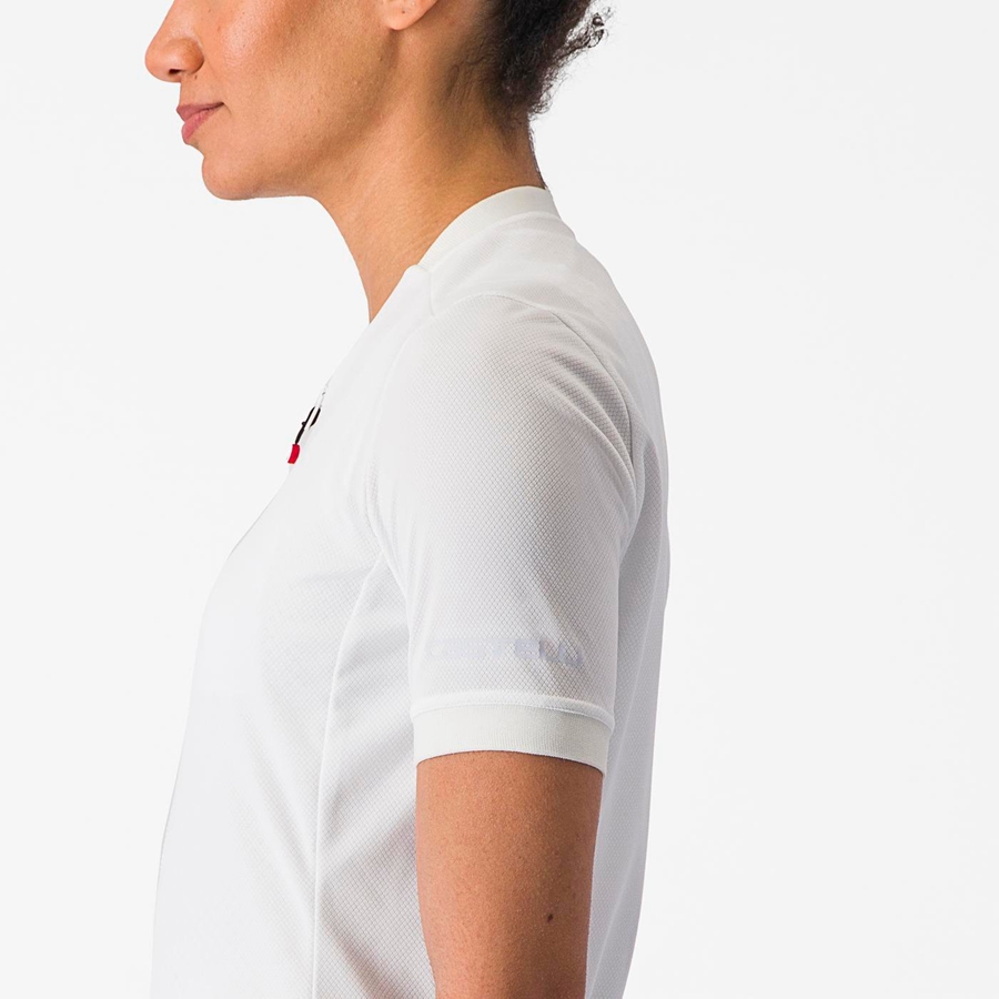 White Women Castelli LIBERA Jersey | 836152QRG