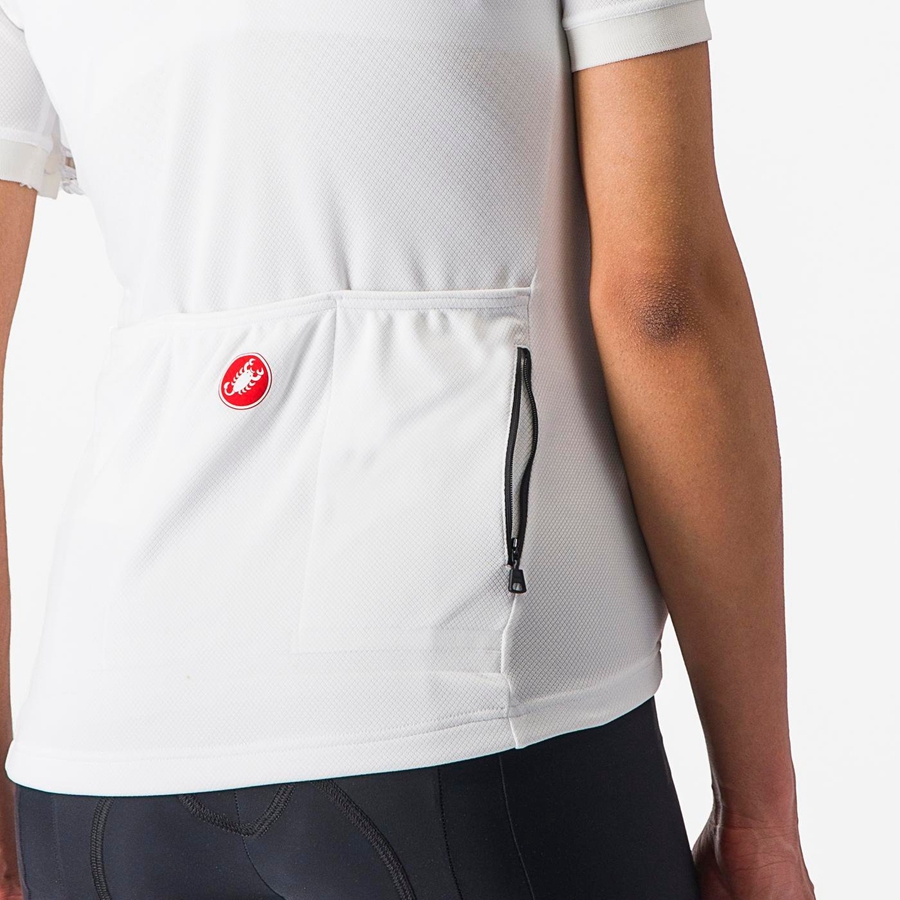 White Women Castelli LIBERA Jersey | 836152QRG