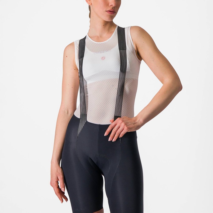 White Women Castelli PRO MESH W SLEEVELESS Base Layer | 062159BRG